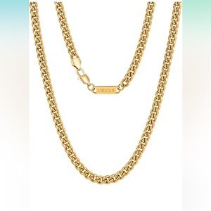 # 28 Vexes  Gold Tone Chain Necklace 18 inches